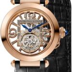Cartier Pasha de Cartier Watch – 41 mm Pink Gold Case – Skeleton Dial – Black And Dark Gray Alligator Straps – WHPA0006