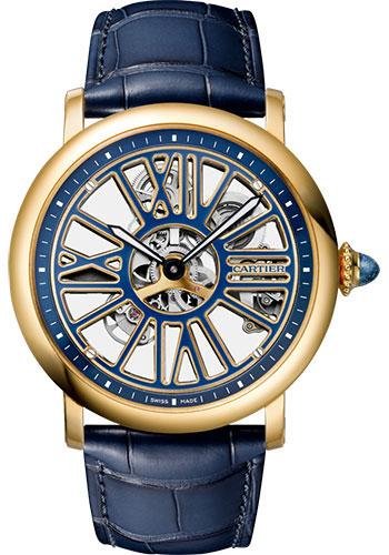 Cartier Rotonde de Cartier Skeleton Watch – 42 mm Yellow Gold Case – WHRO0048
