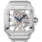 Cartier Santos de Cartier Watch – 39.8 mm Steel Case – Skeleton Dial – WHSA0015