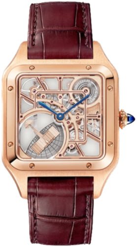 Cartier Santos-Dumont Micro-rotor Skeleton Watch Large Rose Gold – WHSA0030