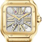 Catier Santos De Cartier Watch – Skeleton Mechanical Movement – WHSA0042