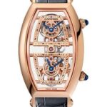 Cartier Tonneau Skeleton Xl Watch – 52.4 mm Pink Gold Case – Skeleton Dial – Dark Gray Alligator Strap – WHTN0005