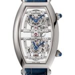 Cartier Tonneau Skeleton Xl Watch – 52.4 mm Platinum Case – Skeleton Dial – Blue Alligator Strap – WHTN0006