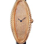 Cartier Baignoire Allongee Watch – 47 mm Pink Gold Case – Diamond Dial – Midnight Blue Strap – WJBA0016