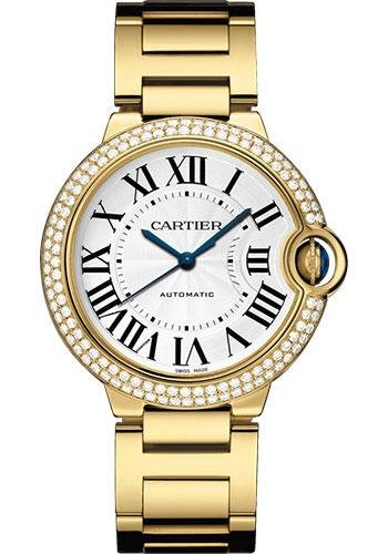 Cartier Ballon Bleu de Cartier Watch – 36 mm Yellow Gold Case – Double Diamond Bezel – WJBB0007