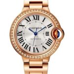Cartier Ballon Bleu de Cartier Watch – 33 mm Pink Gold Case – Diamond Bezel – WJBB0036