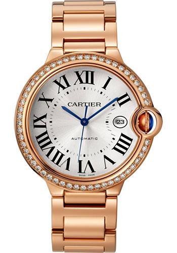 Cartier Ballon Bleu de Cartier Watch – 42 mm Pink Gold Case – Diamond Bezel – WJBB0038