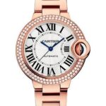 Cartier Ballon Bleu de Cartier Watch – 33 mm Rose Gold Diamond Case – Silvered Dial – Interchangeable Bracelet – WJBB0066