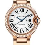 Cartier Ballon Bleu de Cartier Watch – 36 mm Rose Gold Diamond Case – Silvered Dial – Interchangeable Bracelet – WJBB0067