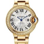 Cartier Ballon Bleu de Cartier Watch – 33 mm Yellow Gold Case – Diamond Bezel – Interchangeable Bracelet – WJBB0069
