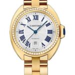 Cartier Cle de Cartier Watch – 31 mm Yellow Gold Diamond Case – Effect Dial – WJCL0004