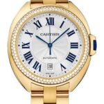 Cartier Cle de Cartier Watch – 40 mm Yellow Gold Diamond Case – Effect Dial – WJCL0010