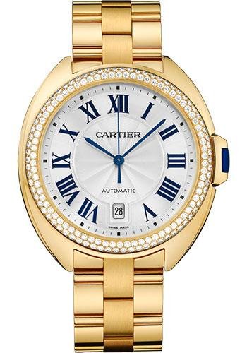 Cartier Cle de Cartier Watch – 40 mm Yellow Gold Diamond Case – Effect Dial – WJCL0010