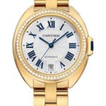 Cartier Cle de Cartier Watch – 35 mm Yellow Gold Diamond Case – Effect Dial – WJCL0023