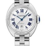Cartier Cle de Cartier Watch – 31 mm White Gold Diamond Case – White Dial – WJCL0043