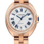 Cartier Cle de Cartier Watch – 35 mm Pink Gold Diamond Case – White Dial – WJCL0045