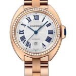 Cartier Cle de Cartier Watch – 31 mm Pink Gold Diamond Case – White Dial – WJCL0046