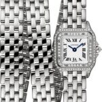 Cartier Panthere de Cartier Triple Loop Watch – 20 mm White Gold Case – Diamond Bezel – White Gold Triple Loop Bracelet – WJPN0011
