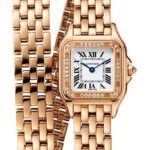 Cartier Panthere de Cartier Double Loop Watch – 22 mm Pink Gold Case – Diamond Bezel – Pink Gold Double Loop Bracelet – WJPN0014