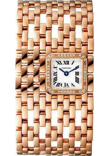 Cartier Panthere de Cartier Cuff Watch – 22 mm Pink Gold Diamond Case – Diamond Bracelet – WJPN0022