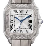 Cartier Santos de Cartier Watch – 35.1 mm White Gold Diamond Case – Diamond Bezel – WJSA0006