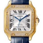 Cartier Santos de Cartier Watch – 35.1 mm Yellow Gold Case – Diamond Bezel – WJSA0008