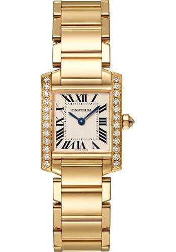 Cartier Tank Francaise Watch – 25 mm Yellow Gold Diamond Case – WJTA0024