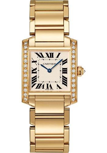 Cartier Tank Francaise Watch – 30 mm Yellow Gold Diamond Case – WJTA0025