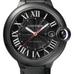 Cartier Ballon Bleu De Cartier Watch – 42.1 mm Steel And Adlc Case – Black Dial – Black Calfskin Strap – WSBB0015