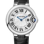 Cartier Ballon Blanc de Cartier Watch – 33 mm Steel Case – Alligator Strap – WSBB0034
