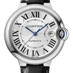 Cartier Ballon Bleu de Cartier Watch – 40 mm Steel Case – Silvered Dial – Interchangeable Black Leather Strap – WSBB0039
