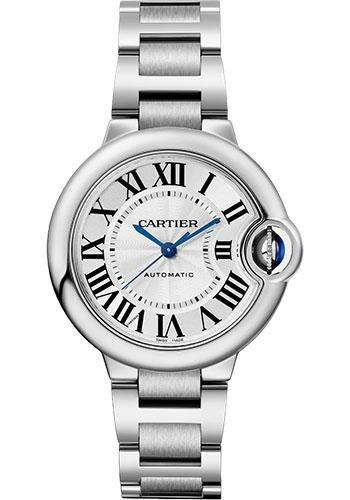 Cartier Ballon Bleu de Cartier Watch – 33 mm Steel Case – Silvered Dial – Interchangeable Bracelet – WSBB0044