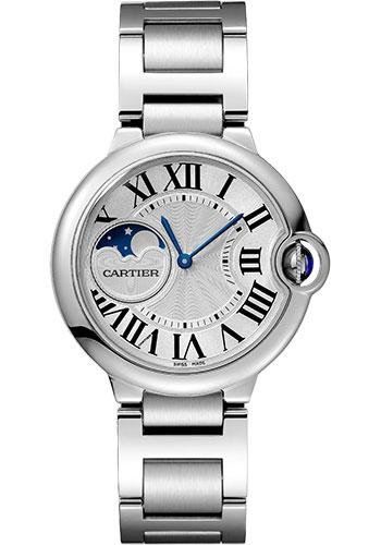 Cartier Ballon Bleu de Cartier Watch – 37 mm Steel Case – Silvered Dial – Interchangeable Bracelet – WSBB0050