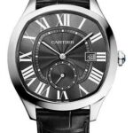 Cartier Drive de Cartier Watch – 40 mm x 41 mm Steel Case – Black Dial – Black Alligator Strap – WSNM0018