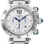 Cartier Pasha de Cartier Watch – 41 mm Steel Case – Silvered Dial – Bracelet – WSPA0018