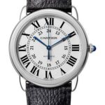 Cartier Ronde Solo de Cartier Watch – 36 mm Steel Case – Black Calfskin Strap – WSRN0021