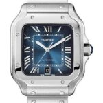 Cartier Santos de Cartier Watch – 39.8 mm Steel Case – Graduated Blue Dial – WSSA0030