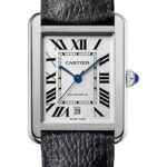 Cartier Tank Solo Watch – 31 mm Steel Case – Black Grained Calfskin Strap – WSTA0029