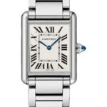 Cartier Tank Must Watch – 33.7 mm x 25.5 mm Steel Case – Silvered Dial – Interchangeable Bracelet – WSTA0052