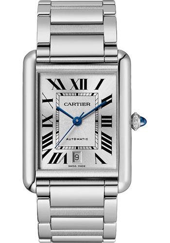 Cartier Tank Must Watch – 41 mm x 31 mm Steel Case – Silvered Dial – Bracelet – WSTA0053
