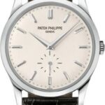 Patek Philippe Calatrava Small Seconds White Gold Silver Gray Dial | 5196G-001