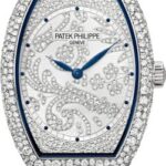 Patek Philippe Gondolo Ladies Guilloched White Gold Diamond Pave | 7099G-001
