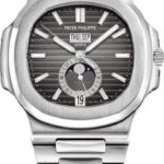Patek Philippe Nautilus Annual Calendar Moon Phases Stainless Steel Grey Dial | 5726/1A-001