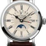 Patek Philippe Grand Complications Perpetual Calendar Retrograde Date White Gold 38mm Opaline Dial | 5159G-001
