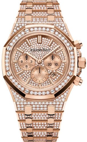 Audemars Piguet Royal Oak 41mm Chronograph Rose Gold Diamond Pave – 26333OR.ZZ.1222OR.01