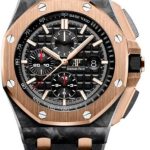 Audemars Piguet Royal Oak Offshore Chronograph “Qe Ii Cup 2016” 44mm Black Tapisserie Index Forged Carbon Rose Gold Rubber | 26406FR.OO.A002CA.01