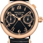 Patek Philippe Grand Complications 33.2mm Black Opaline Arabic Rose Gold Leather – 5959R-001