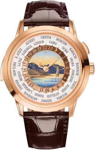 Patek Philippe World Time Minute Repeater Grand Complications Enamel Rose Gold White Dial – 5531R-001