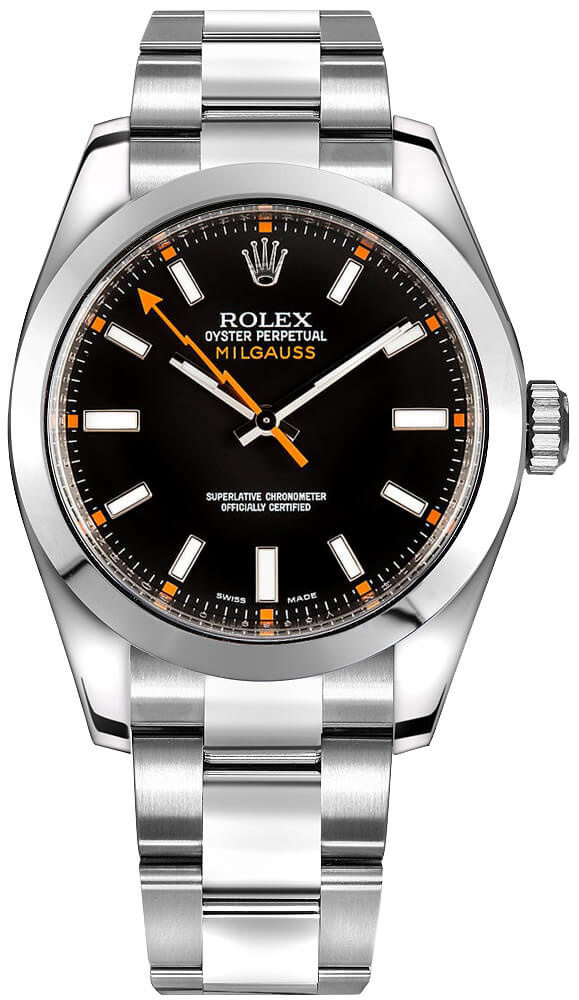 Rolex Milgauss Black Index 40mm Stainless Steel Watch