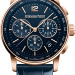 Audemars Piguet Code 11.59 Selfwinding Chronograph 41mm Rose Gold/Sapphire Blue Dial Leather Strap | 26393OR.OO.A321CR.01
